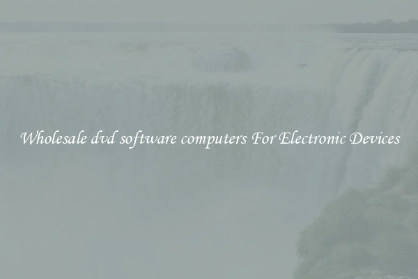 Wholesale dvd software computers For Electronic Devices