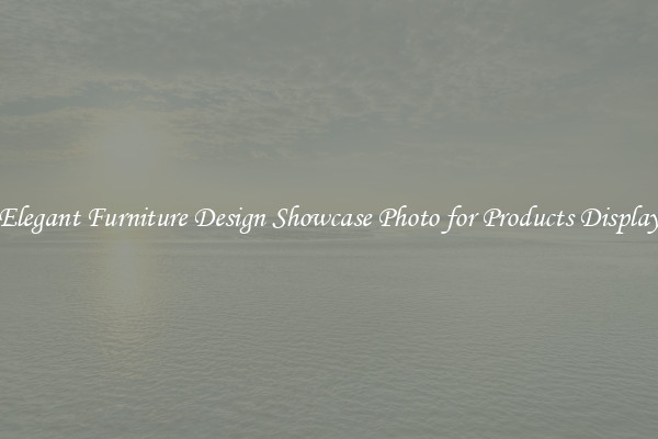 Elegant Furniture Design Showcase Photo for Products Display