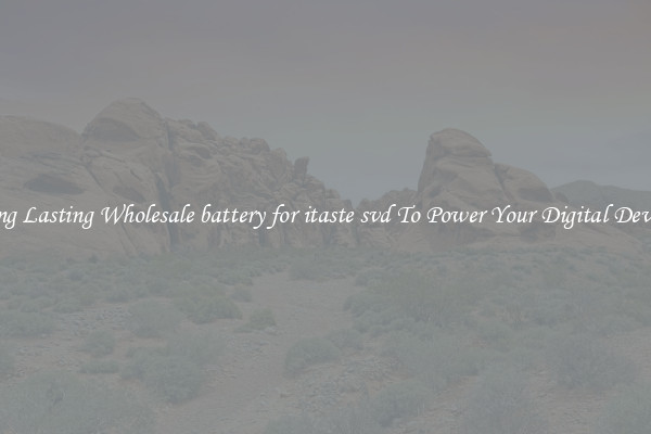Long Lasting Wholesale battery for itaste svd To Power Your Digital Devices
