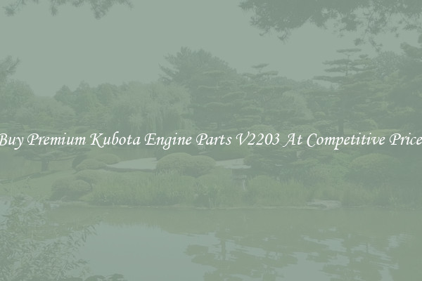 Buy Premium Kubota Engine Parts V2203 At Competitive Prices