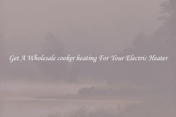 Get A Wholesale cooker heating For Your Electric Heater