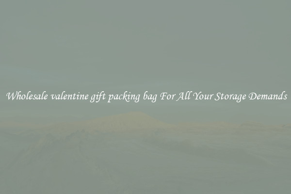 Wholesale valentine gift packing bag For All Your Storage Demands