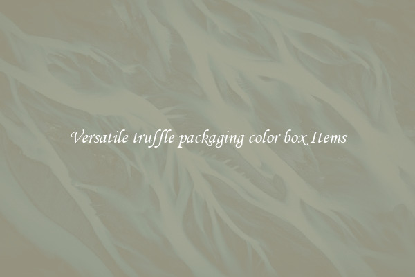 Versatile truffle packaging color box Items