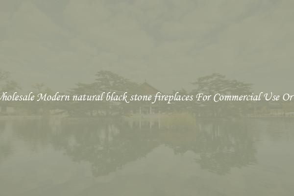 Buy Wholesale Modern natural black stone fireplaces For Commercial Use Or Homes