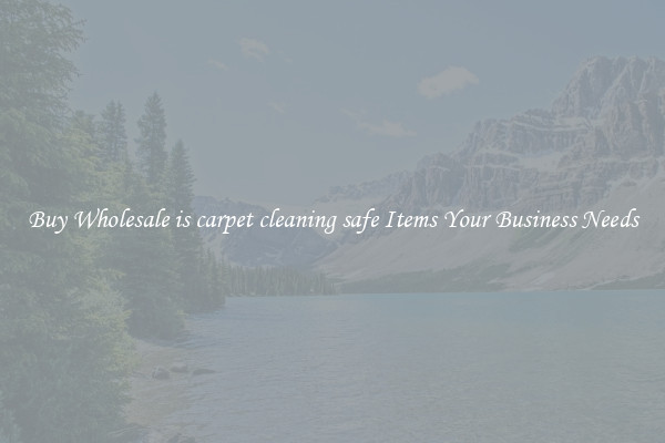 Buy Wholesale is carpet cleaning safe Items Your Business Needs