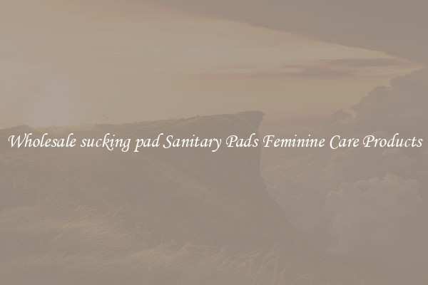 Wholesale sucking pad Sanitary Pads Feminine Care Products