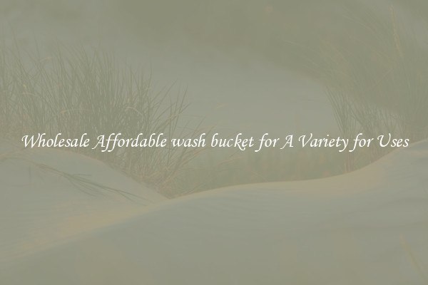 Wholesale Affordable wash bucket for A Variety for Uses