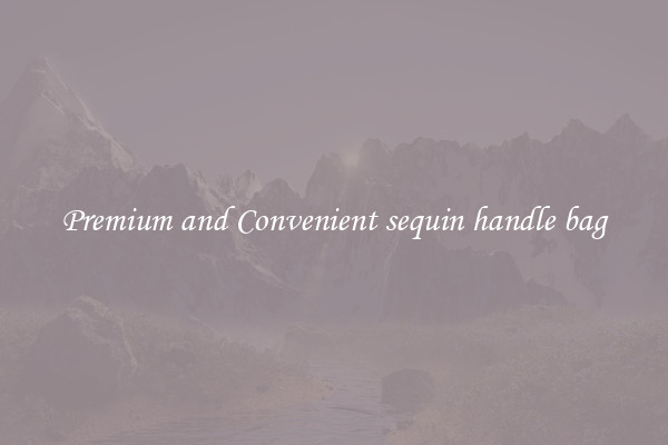 Premium and Convenient sequin handle bag