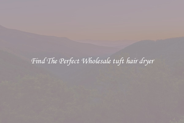 Find The Perfect Wholesale tuft hair dryer
